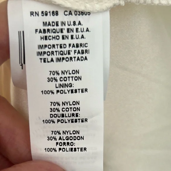 New Karen Kane Elegant Cream Lace Shift Dress - Picture 9 of 13